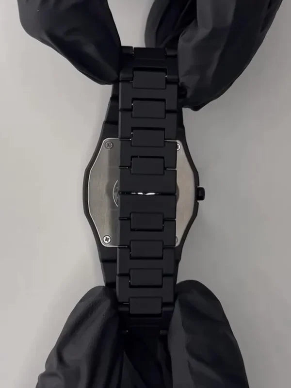 Minimalist Black Arabic Dial Watch – Sleek & Modern Design